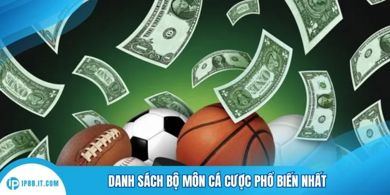Danh sách bộ môn cá cược phổ biến nhất