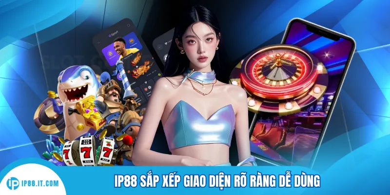 IP88 sắp xếp giao diện rõ ràng dễ dùng